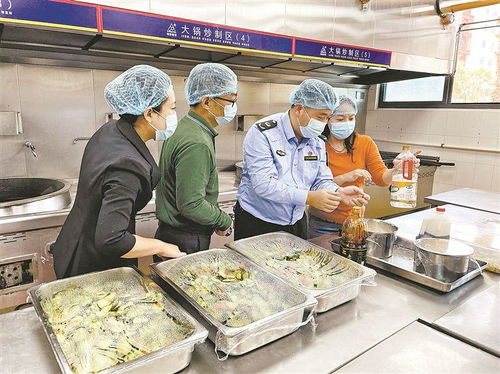 聯手守護校園食品安全 月月十五查餐廳 行動突擊檢查兩所學校食堂后廚